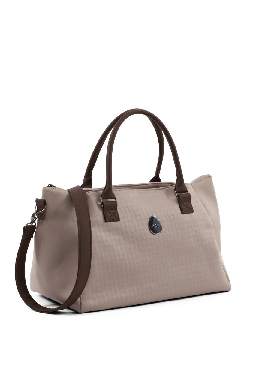 Egg3 Overnight Bag - Houndstooth Almond - Pramsy