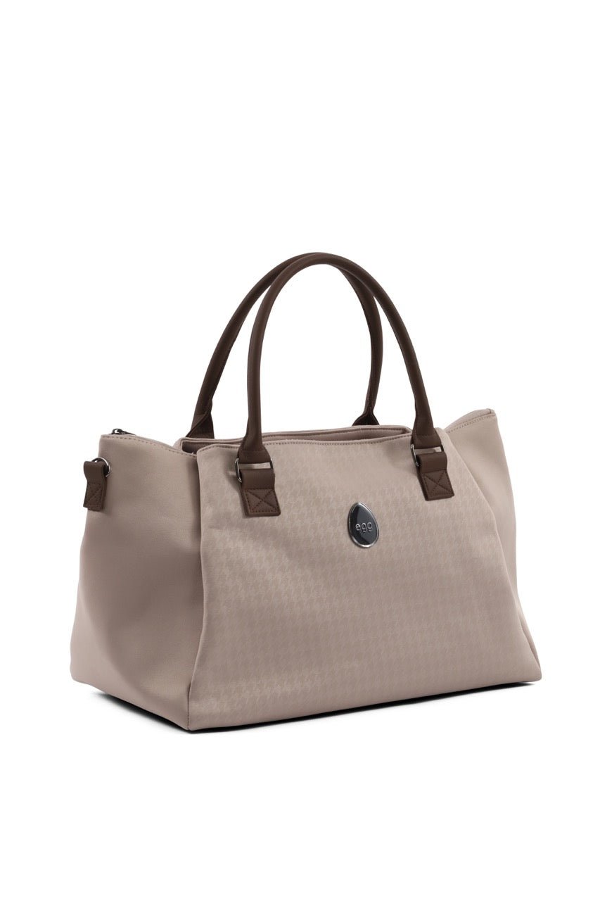 Egg3 Overnight Bag - Houndstooth Almond - Pramsy