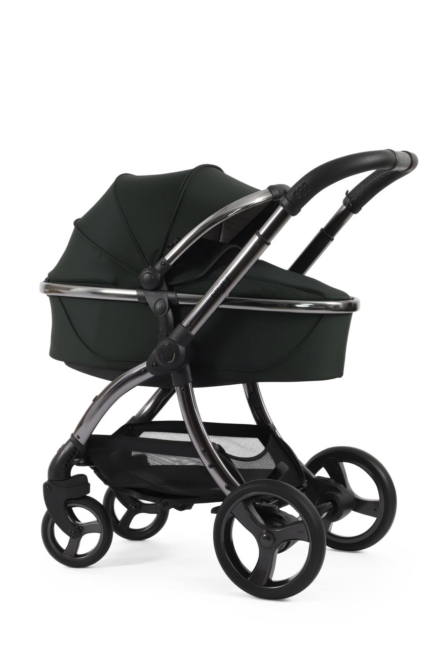 Egg3 Stroller & Carrycot - Black Olive - Pramsy