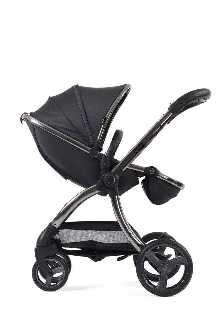 Egg3 Stroller & Carrycot with Egg Shell Car Seat and Base Luxury Bundle - Carbonite - Pramsy