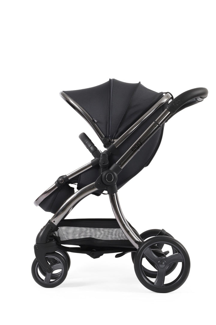 Egg3 Stroller & Carrycot with Egg Shell Car Seat and Base Luxury Bundle - Carbonite - Pramsy