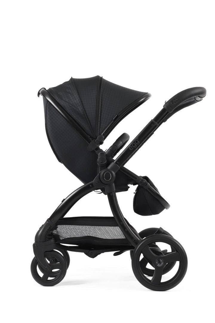 Egg3 Stroller & Carrycot with Egg Shell Car Seat and Base Luxury Bundle - Limited Edition Houndstooth Black - Pramsy