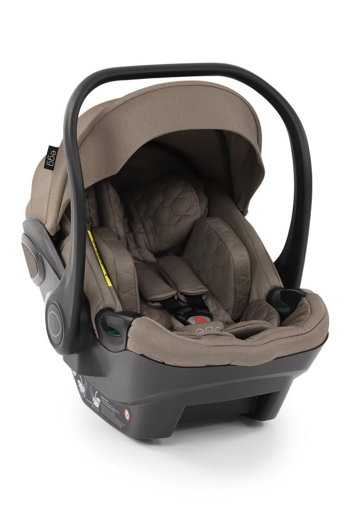 Egg3 Stroller & Carrycot with Egg Shell Car Seat and Base Luxury Bundle - Mink - Pramsy