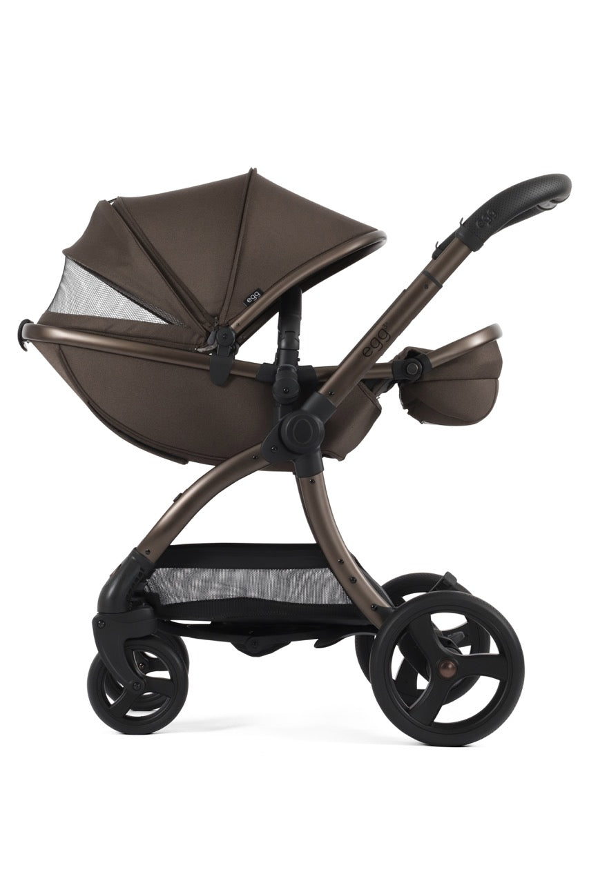 Egg3 Stroller & Carrycot Snuggle Bundle - Chocolate Velvet - New 2025 - Pramsy