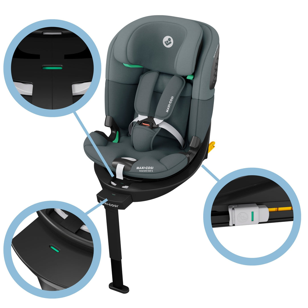 Maxi - Cosi Emerald 360 S Car Seat - Tonal Graphite - Pramsy