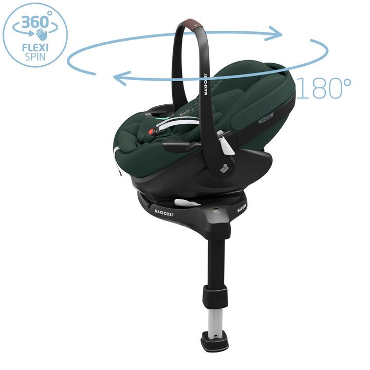 Maxi - Cosi Pebble 360 Pro2 Car Seat + FamilyFix 360 Pro Base - Twillic Green - Pramsy