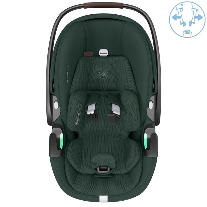 Maxi - Cosi Pebble 360 Pro2 Car Seat + FamilyFix 360 Pro Base - Twillic Green - Pramsy