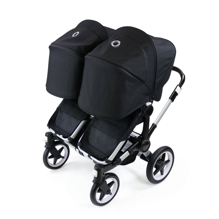 Refurbished Bugaboo Donkey 3 Twin - Black on Silver - Pramsy