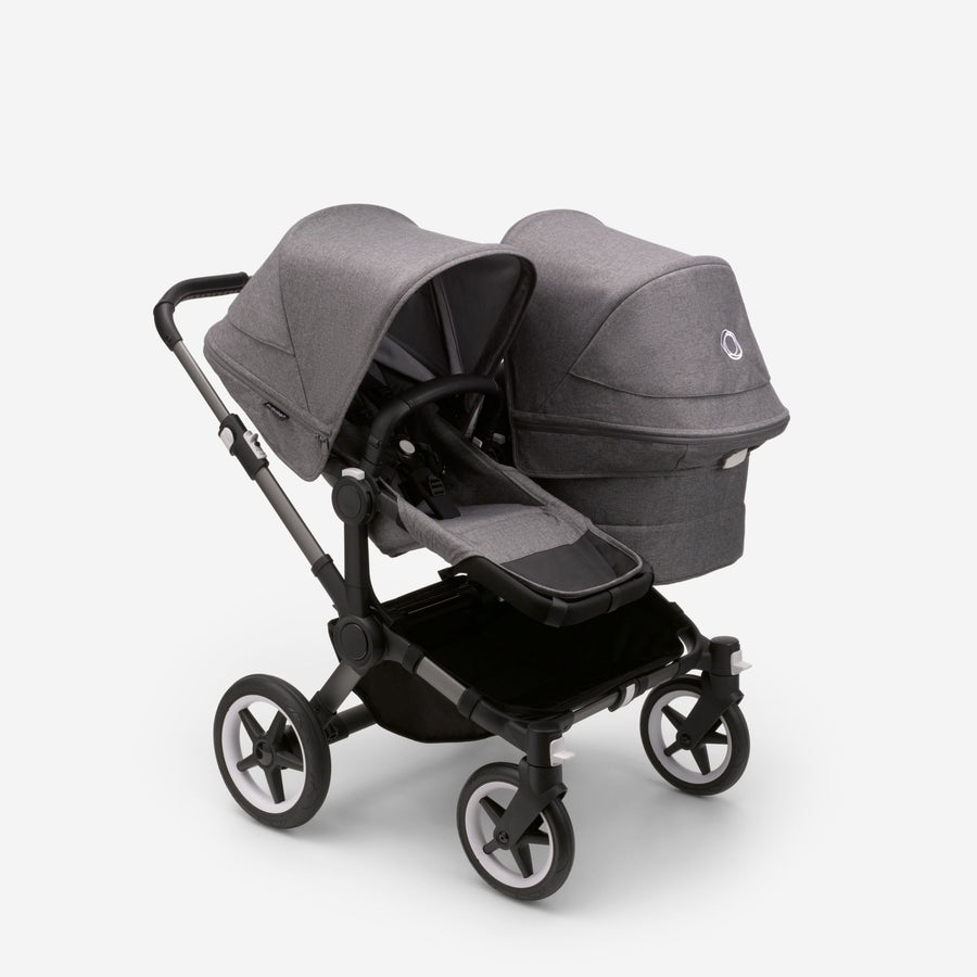 Refurbished Bugaboo Donkey 5 Duo - Grey Melange on Graphite - Pramsy