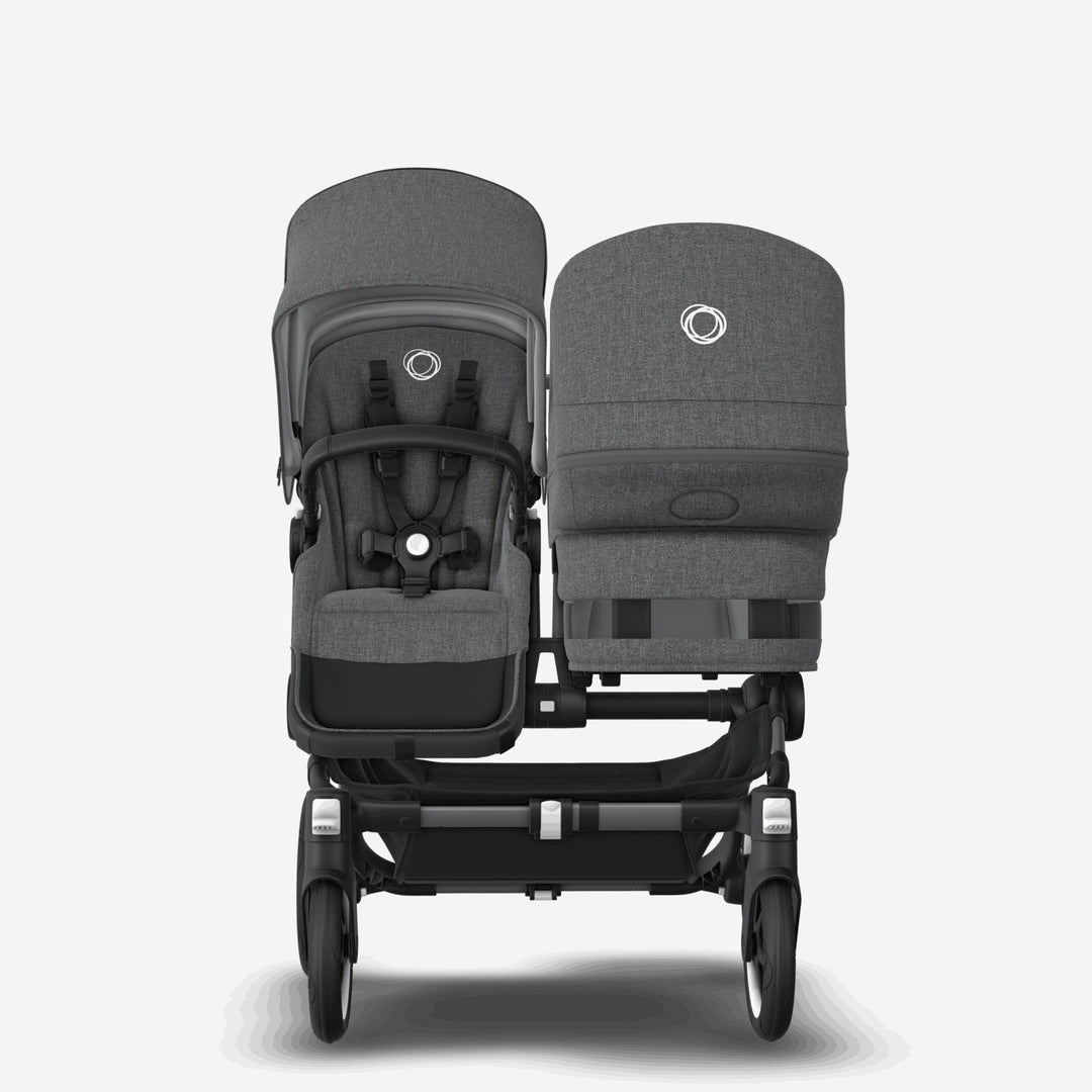 Refurbished Bugaboo Donkey 5 Duo - Grey Melange on Graphite - Pramsy