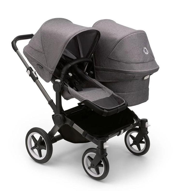 Refurbished Bugaboo Donkey 5 Duo - Grey Melange on Graphite - Pramsy