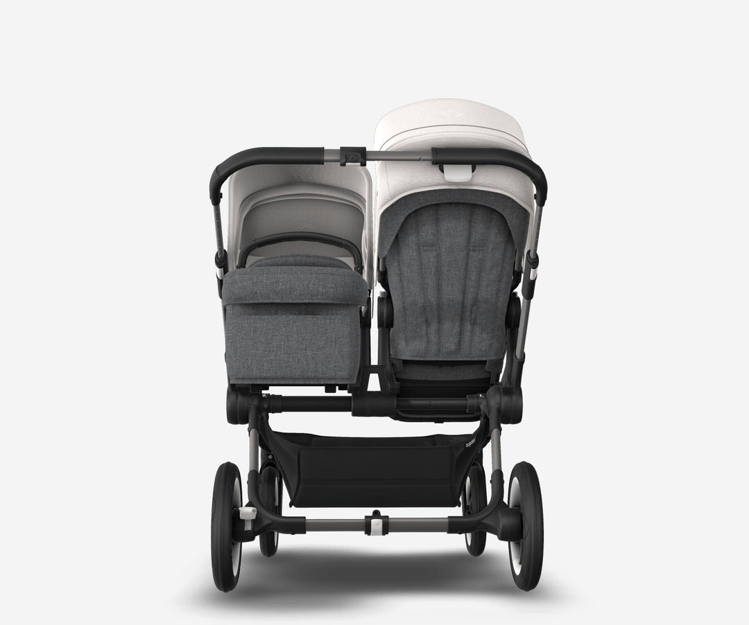 Refurbished Bugaboo Donkey 5 Duo - Misty White and Grey Melange on Graphite - Pramsy