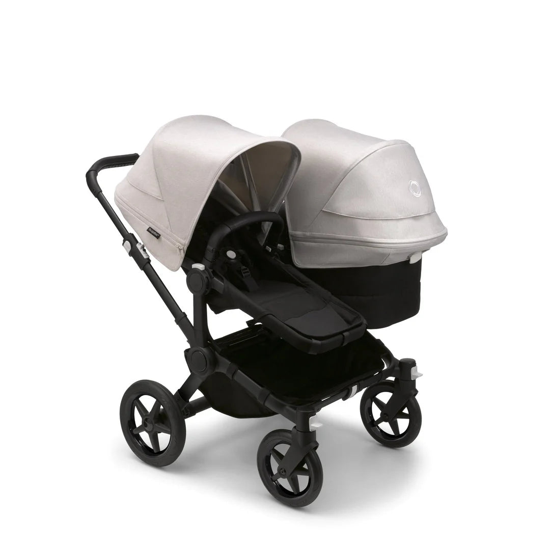 Refurbished Bugaboo Donkey 5 Duo - Misty White and Midnight Black - Pramsy