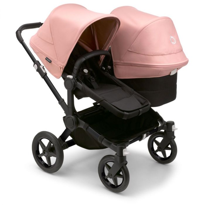 Refurbished Bugaboo Donkey 5 Duo - Morning Pink and Midnight Black - Pramsy