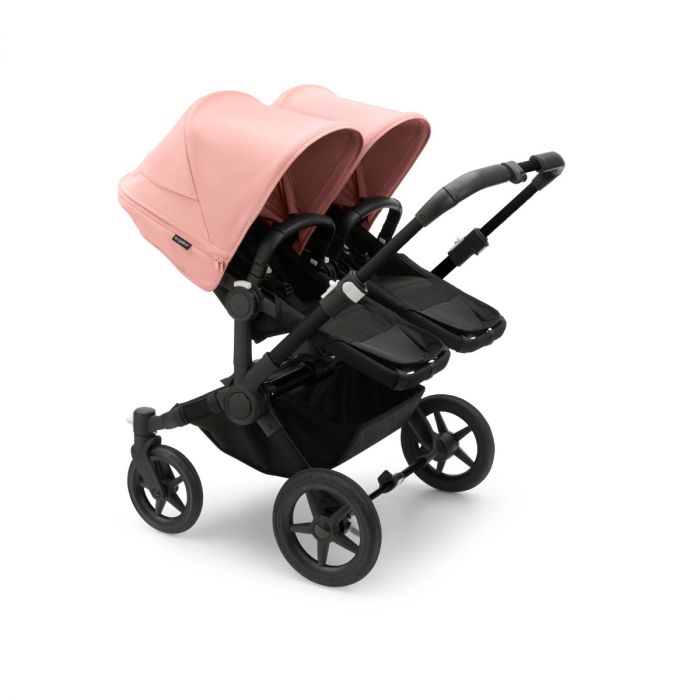 Refurbished Bugaboo Donkey 5 Twin - Morning Pink and Midnight Black - Pramsy