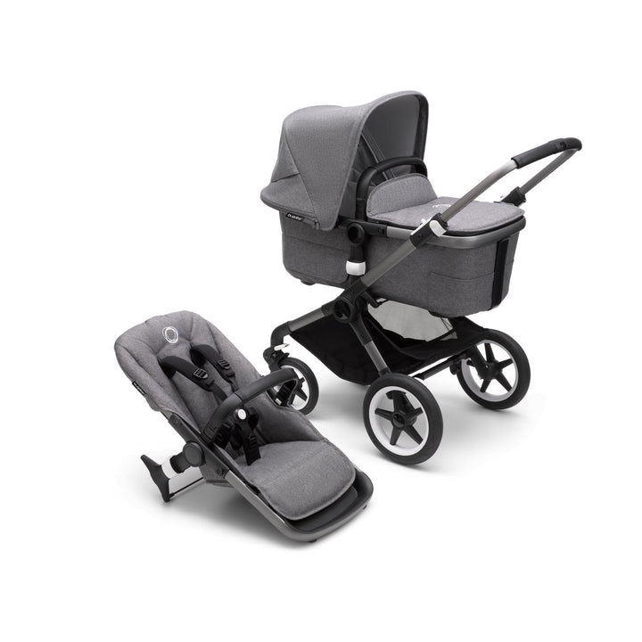 Refurbished Bugaboo Fox 3 - Grey Melange and Graphite - Pramsy