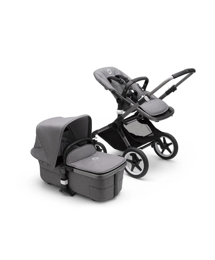 Refurbished Bugaboo Fox 3 - Grey Melange and Graphite - Pramsy