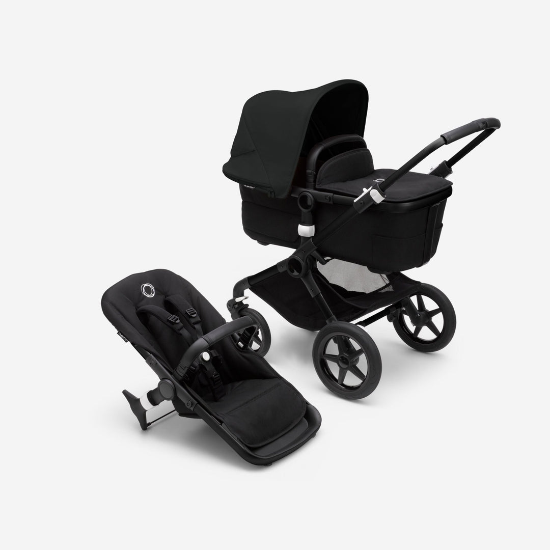 Refurbished Bugaboo Fox 3 - Midnight Black on Black - Pramsy