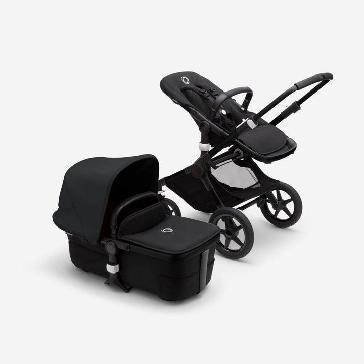 Refurbished Bugaboo Fox 3 - Midnight Black on Black - Pramsy