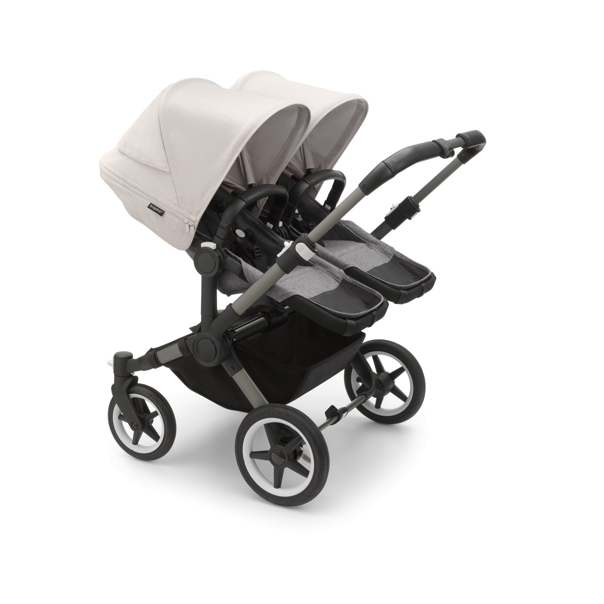 Bugaboo Donkey 5 Twin Baby Stroller New Misty White Pramsy