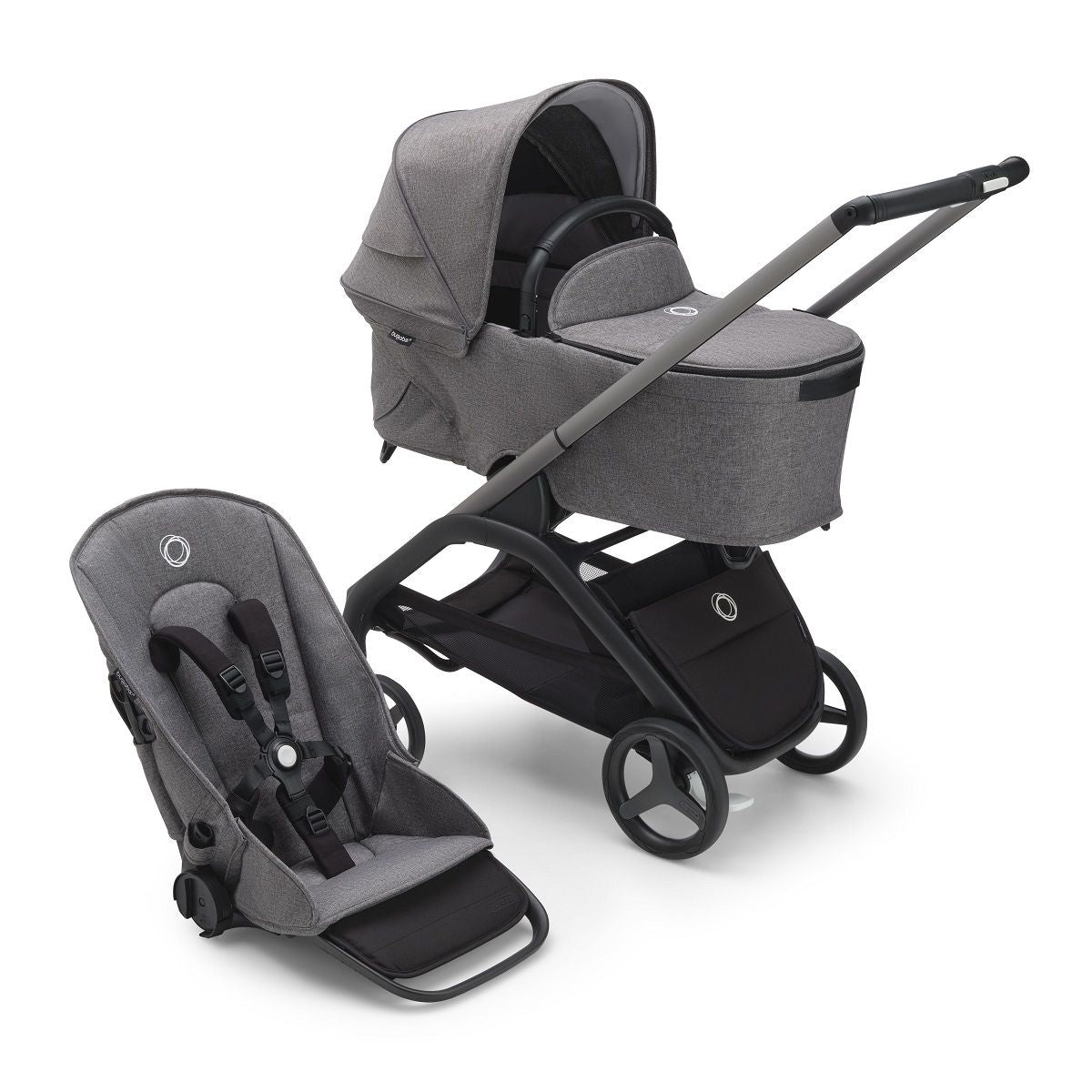 Bugaboo Dragonfly Great Value Bundle Grey Melange