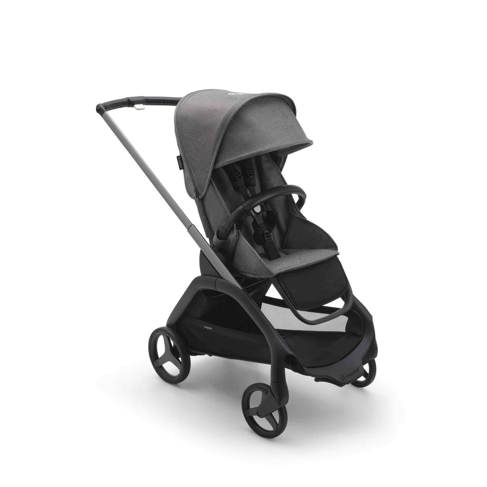 Bugaboo Dragonfly With Carrycot + Maxi-Cosi Pebble 360 Deluxe Bundle - Grey Melange - Pramsy