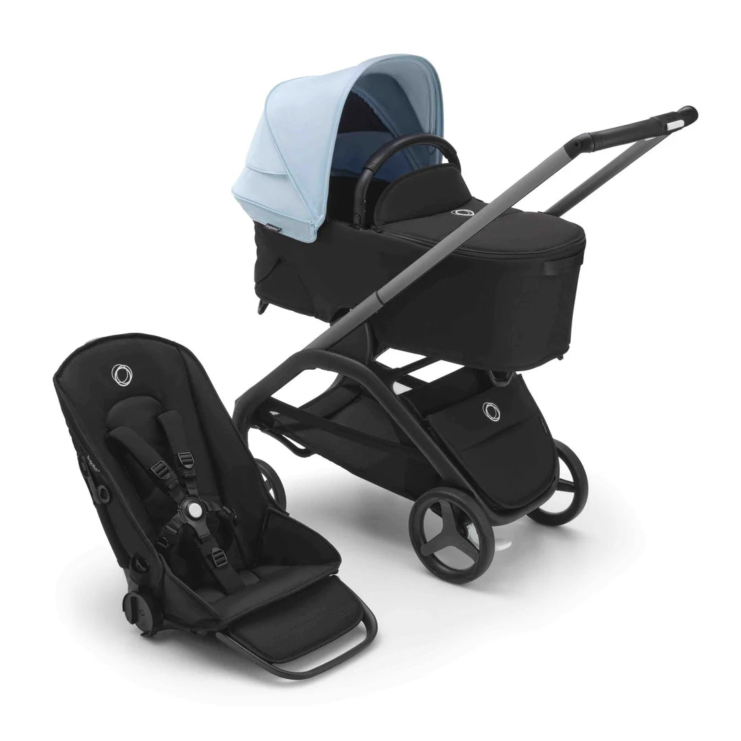Bugaboo Dragonfly With Carrycot + Maxi-Cosi Pebble 360 Pro Complete Bundle - Skyline Blue - Pramsy