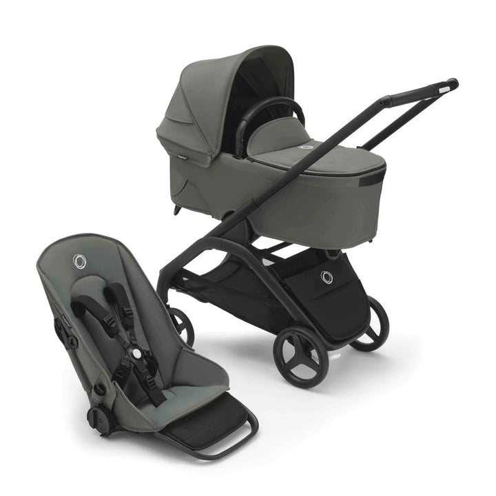 Bugaboo Dragonfly With Carrycot + Maxi-Cosi Pebble 360 Pro Deluxe Bundle - Forest Green - Pramsy