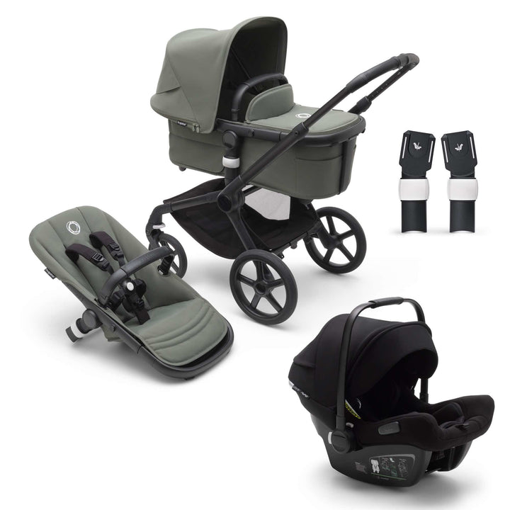 Bugaboo Fox 5 and Bugaboo Turtle Air by Nuna Car Seat Bundle - Forest Green