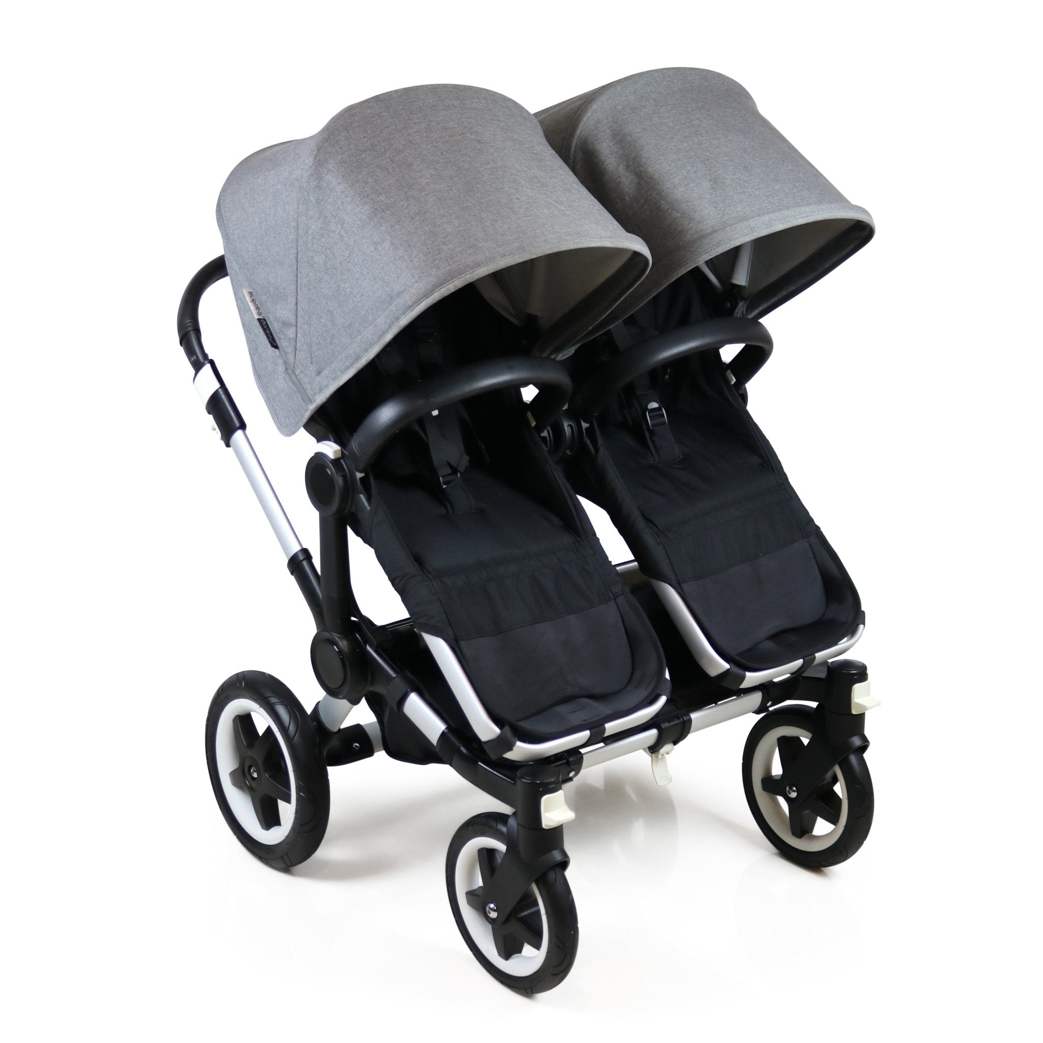 Bugaboo donkey duo grey melange best sale black frame