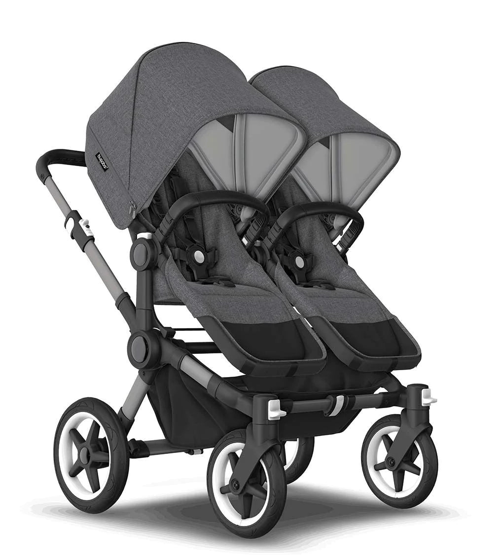 bugaboo donkey 5 duo grey melange Refurbished Bugaboo Donkey 5 Duo